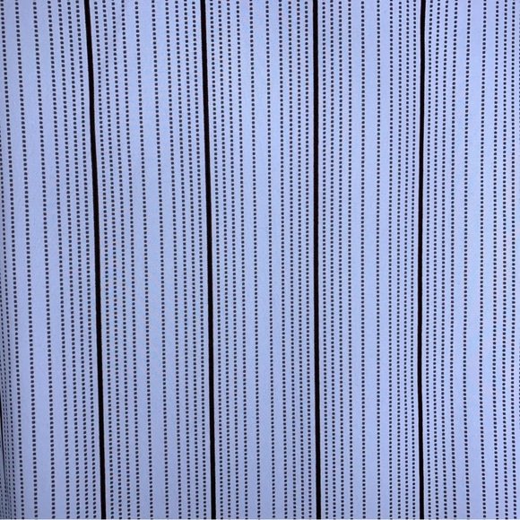 Large Covington Pastel Blue Black Striped Button Up Shirt Womens - Picture 10 of 12